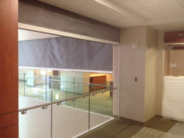Draft curtain installation - FireTex project  